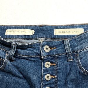 Anthropologie Button fly high waisted jeans